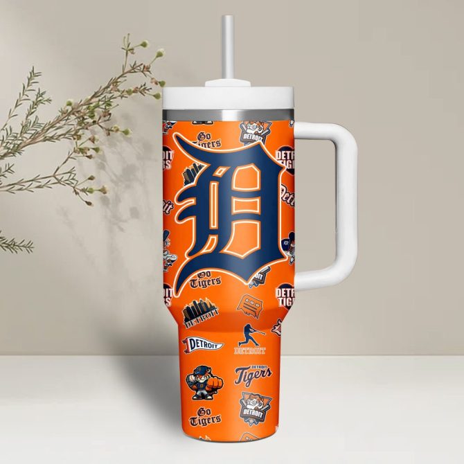 Detroit Tigers Mlb Custom Stanley Quencher 40Oz Stainless Steel - Image 6