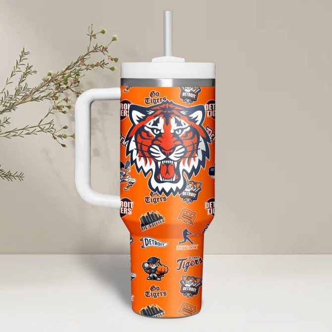 Detroit Tigers Mlb Custom Stanley Quencher 40Oz Stainless Steel - Image 5