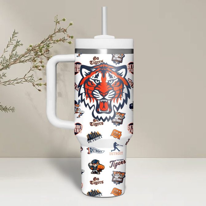 Detroit Tigers Mlb Custom Stanley Quencher 40Oz Stainless Steel - Image 9