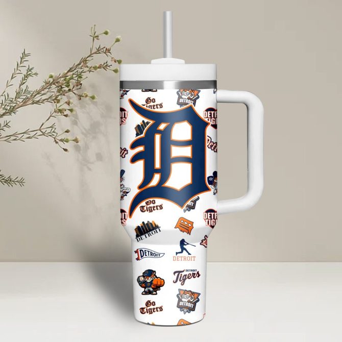 Detroit Tigers Mlb Custom Stanley Quencher 40Oz Stainless Steel - Image 8