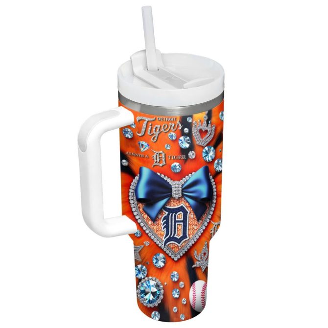 Detroit Tigers Mlb Custom Stanley Quencher 40Oz Stainless Steel Tumbler - Image 3