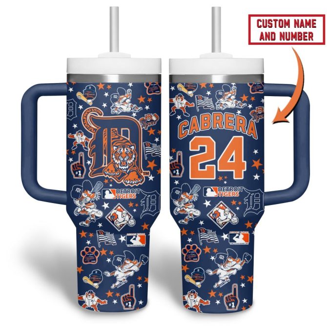Detroit Tigers Mlb Custom Stanley Quencher 40Oz Stainless Steel Tumbler - Image 6