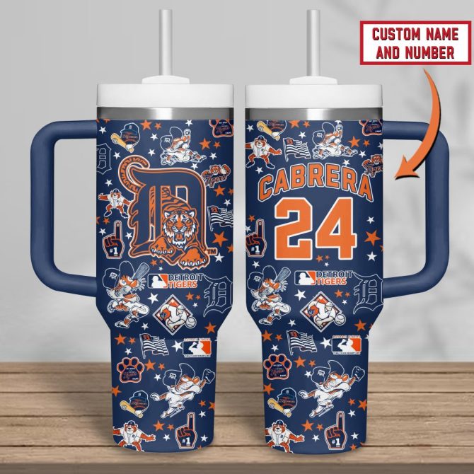 Detroit Tigers Mlb Custom Stanley Quencher 40Oz Stainless Steel Tumbler - Image 5