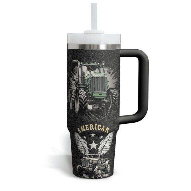 Deutz #8211; Fahr Custom Stanley Quencher 40Oz Stainless Steel Tumbler With Handle - Image 4