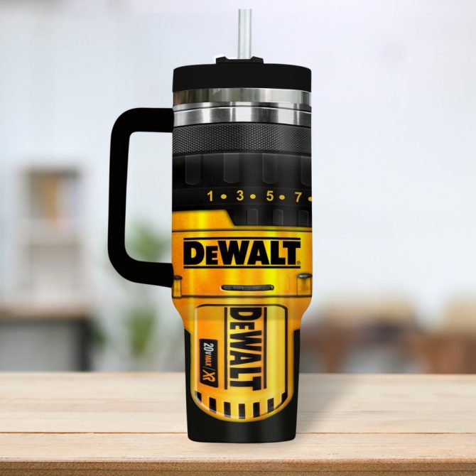 Dewalt Company Custom Stanley Quencher 40Oz Stainless Steel Tumbler - Image 3