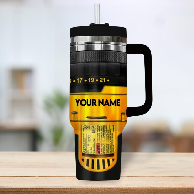 Dewalt Company Custom Stanley Quencher 40Oz Stainless Steel Tumbler - Image 4