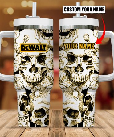 Dewalt Skull Company Custom Stanley Quencher 40Oz Stainless Steel Tumbler