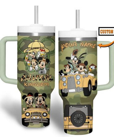 Disney Cartoon Custom Stanley Quencher 40Oz Stainless Steel Tumbler