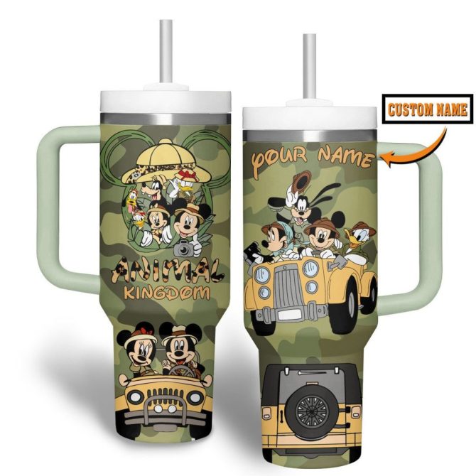 Disney Cartoon Custom Stanley Quencher 40Oz Stainless Steel Tumbler