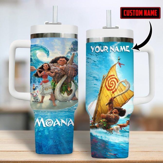 Disney Cartoon Custom Stanley Quencher 40Oz Stainless Steel Tumbler
