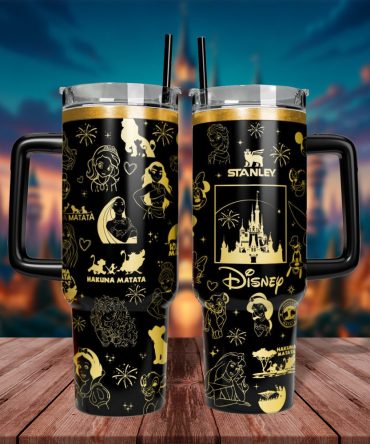 Disney Character Cartoon Custom Stanley Quencher 40Oz Stainless Steel Tumbler With Handle