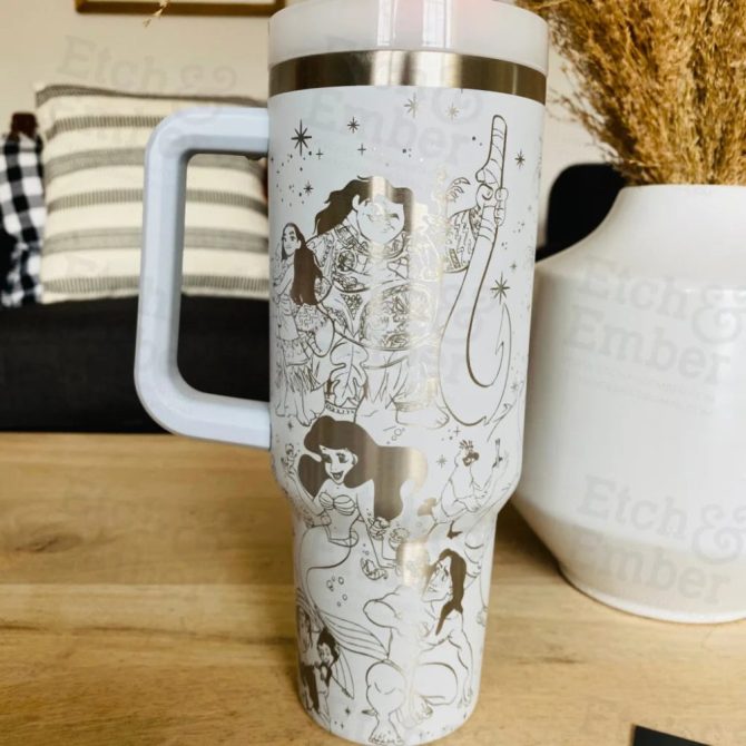Disney Characters Cartoon Custom Stanley Quencher 40Oz Stainless Steel Tumbler - Image 3