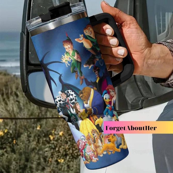 Disney Characters Cartoon Custom Stanley Quencher 40Oz Stainless Steel Tumbler - Image 6
