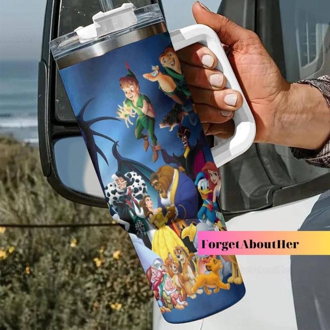 Disney Characters Cartoon Custom Stanley Quencher 40Oz Stainless Steel Tumbler - Image 7