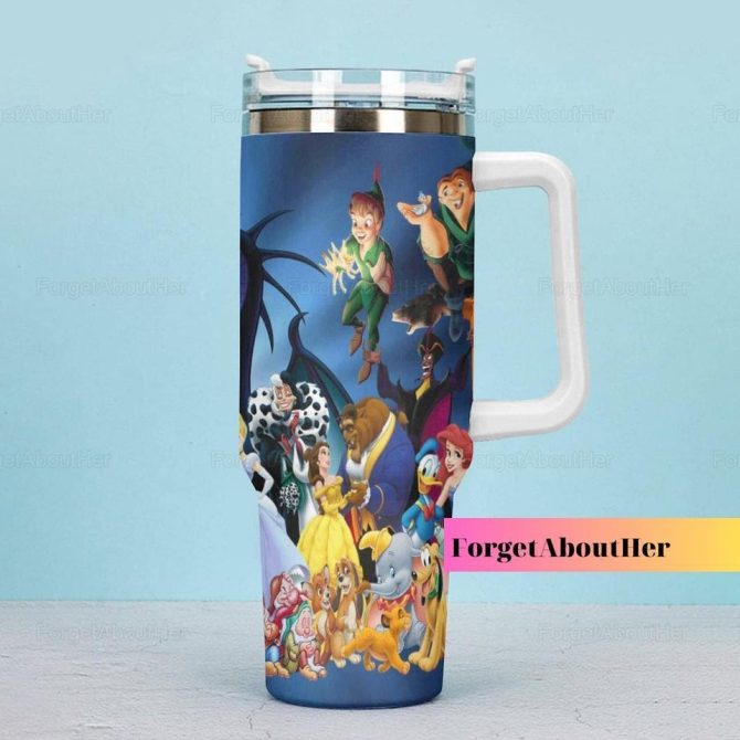 Disney Characters Cartoon Custom Stanley Quencher 40Oz Stainless Steel Tumbler - Image 5