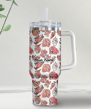 Disney Characters Cartoon Custom Stanley Quencher 40Oz Stainless Steel Tumbler With Handle