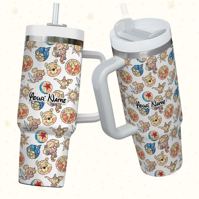 Disney Characters Cartoon Custom Stanley Quencher 40Oz Stainless Steel Tumbler With Handle - Image 3