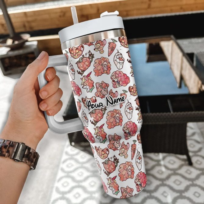 Disney Characters Cartoon Custom Stanley Quencher 40Oz Stainless Steel Tumbler With Handle - Image 2