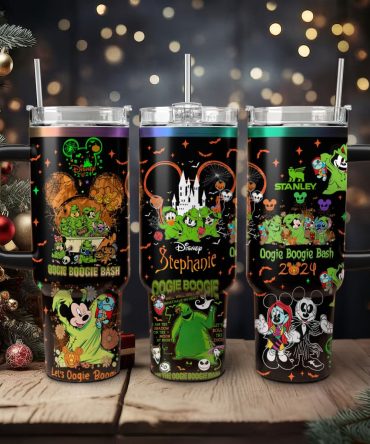 Disney Characters Cartoon Custom Stanley Quencher 40Oz Stainless Steel Tumbler With Handle
