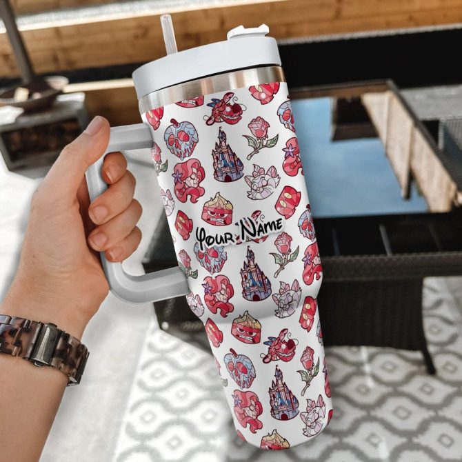 Disney Characters Cartoon Custom Stanley Quencher 40Oz Stainless Steel Tumbler With Handle - Image 2