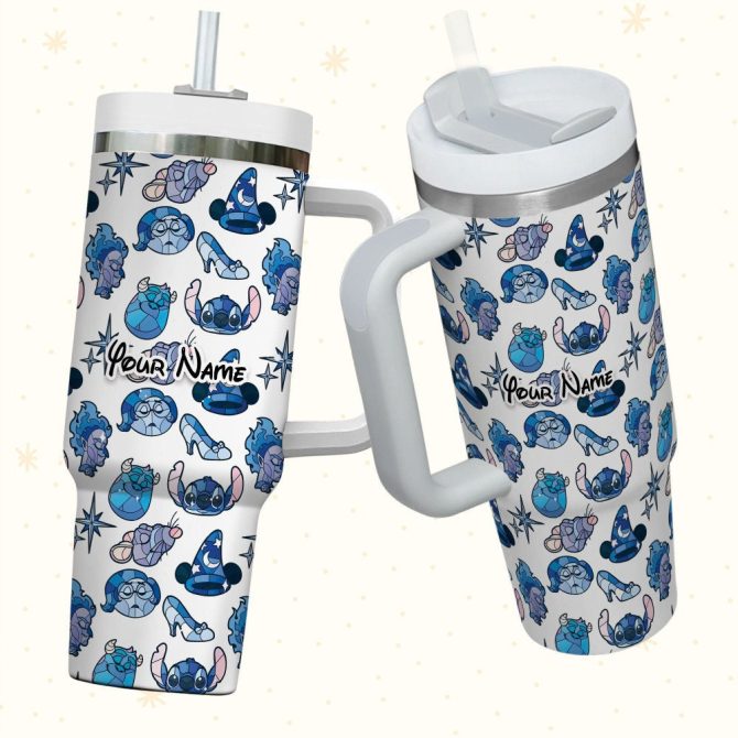 Disney Characters Cartoon Custom Stanley Quencher 40Oz Stainless Steel Tumbler With Handle - Image 3