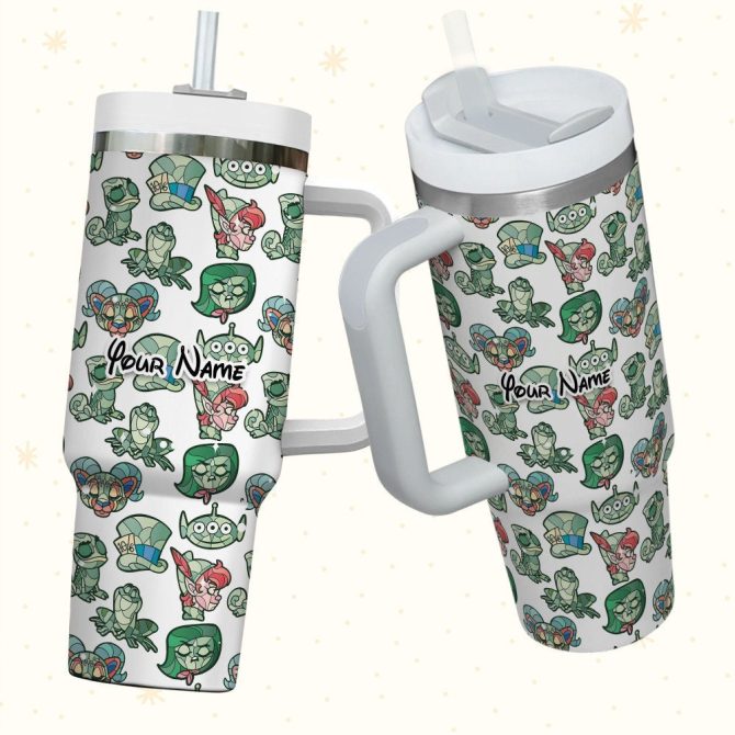 Disney Characters Cartoon Custom Stanley Quencher 40Oz Stainless Steel Tumbler With Handle - Image 3