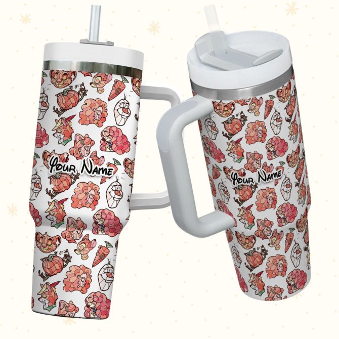 Disney Characters Cartoon Custom Stanley Quencher 40Oz Stainless Steel Tumbler With Handle - Image 3