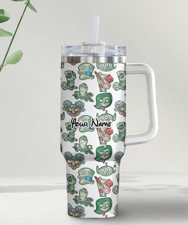 Disney Characters Cartoon Custom Stanley Quencher 40Oz Stainless Steel Tumbler With Handle