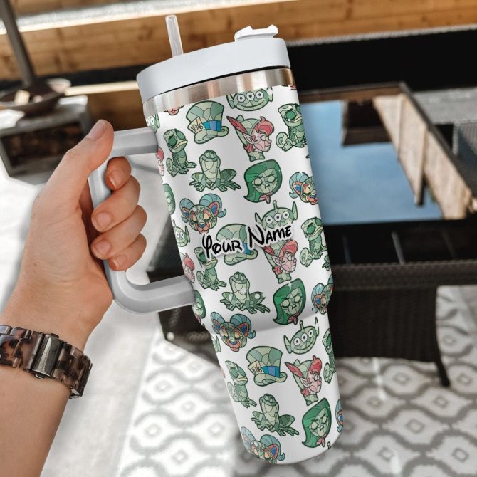 Disney Characters Cartoon Custom Stanley Quencher 40Oz Stainless Steel Tumbler With Handle - Image 2