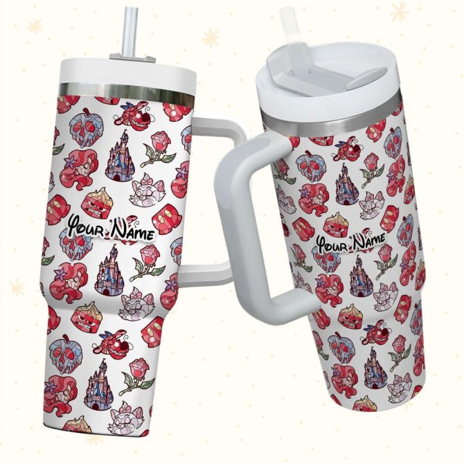 Disney Characters Cartoon Custom Stanley Quencher 40Oz Stainless Steel Tumbler With Handle - Image 3