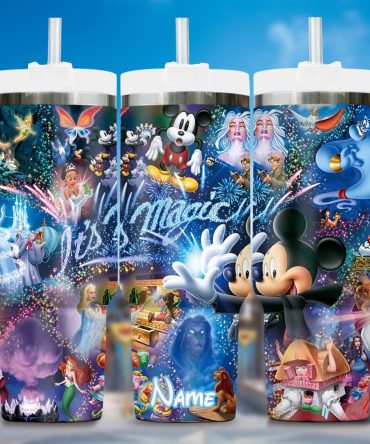 Disney Mickey Cartoon Custom Stanley Quencher 40Oz Stainless Steel Tumbler