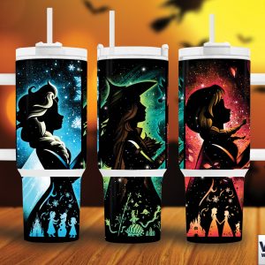 Disney Princesses Cartoon Custom Stanley Quencher 40Oz Stainless Steel Tumbler With Handle