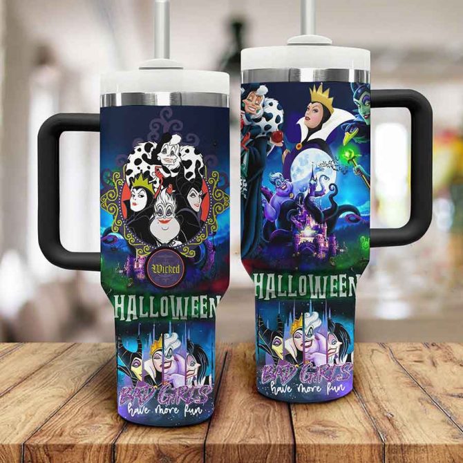 Disney Villains Cartoon Custom Stanley Quencher 40Oz Stainless Steel Tumbler - Image 2