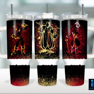 Disney Villains Cartoon Custom Stanley Quencher 40Oz Stainless Steel Tumbler With Handle