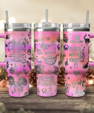 Disney Villains Cartoon Custom Stanley Quencher 40Oz Stainless Steel Tumbler With Handle