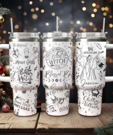 Disney Villains Cartoon Custom Stanley Quencher 40Oz Stainless Steel Tumbler With Handle