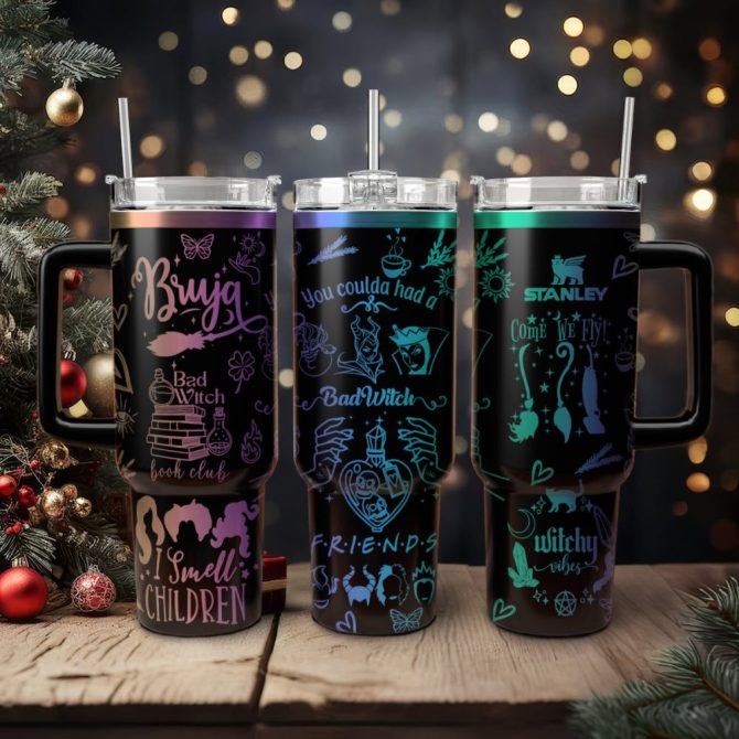 Disney Villains Cartoon Custom Stanley Quencher 40Oz Stainless Steel Tumbler With Handle