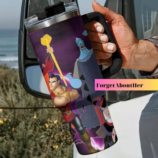 Disney Villains Cartoon Custom Stanley Quencher 40Oz Stainless Steel Tumbler With Handle - Image 3