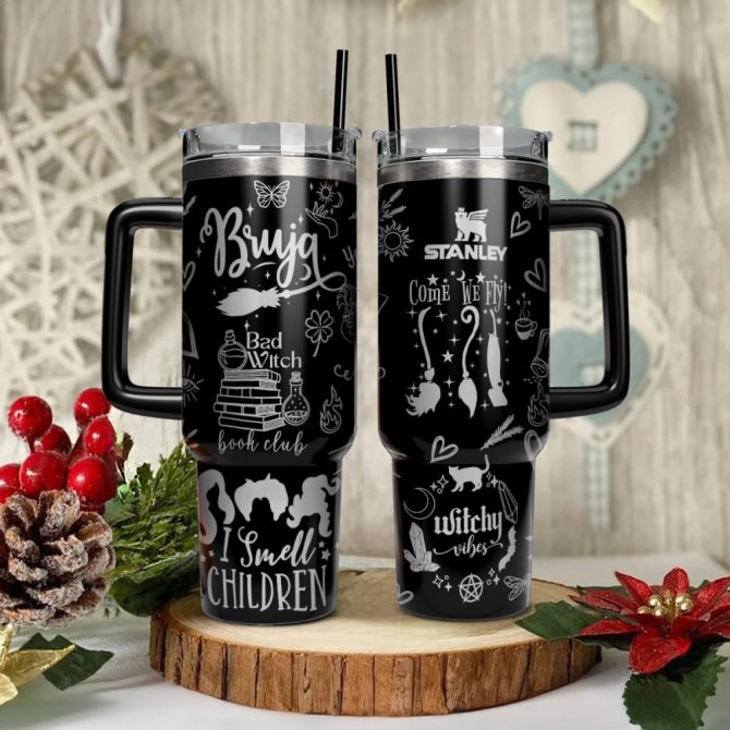 Disney Villains Cartoon Custom Stanley Quencher 40Oz Stainless Steel Tumbler With Handle