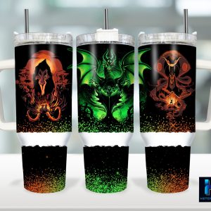 Disney Villains Cartoon Custom Stanley Quencher 40Oz Stainless Steel Tumbler With Handle