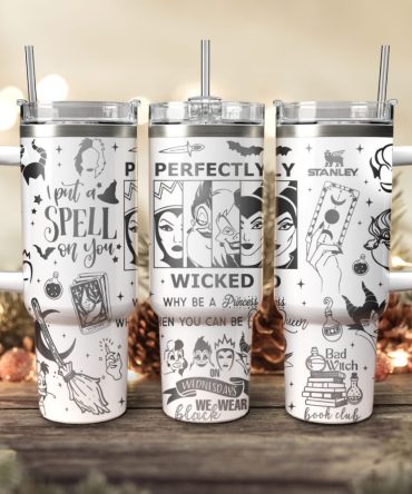 Disney Villains Cartoon Custom Stanley Quencher 40Oz Stainless Steel Tumbler With Handle