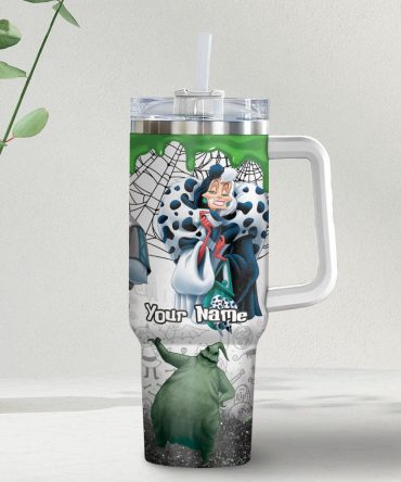 Disney Villains Cartoon Custom Stanley Quencher 40Oz Stainless Steel Tumbler With Handle