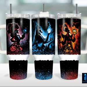 Disney Villains Cartoon Custom Stanley Quencher 40Oz Stainless Steel Tumbler With Handle