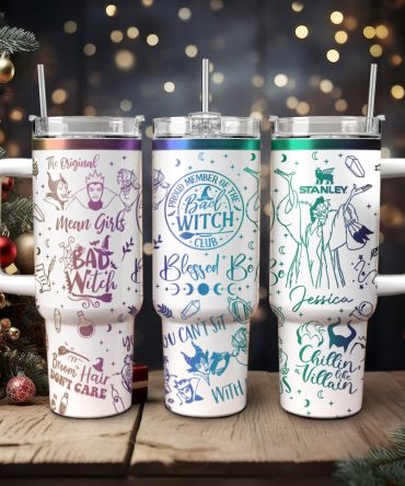 Disney Villains Cartoon Custom Stanley Quencher 40Oz Stainless Steel Tumbler With Handle