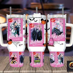 Disney Villains Cartoon Custom Stanley Quencher 40Oz Stainless Steel Tumbler With Handle