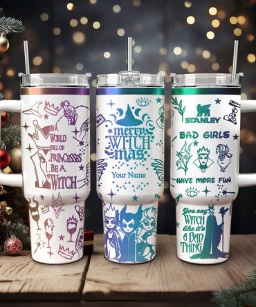 Disney Villains Cartoon Custom Stanley Quencher 40Oz Stainless Steel Tumbler With Handle