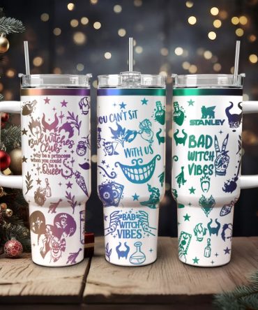 Disney Villains Cartoon Custom Stanley Quencher 40Oz Stainless Steel Tumbler With Handle