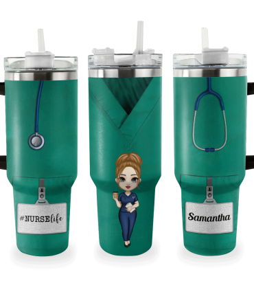 Doctor Custom Stanley Quencher 40Oz Stainless Steel Tumbler With Handle