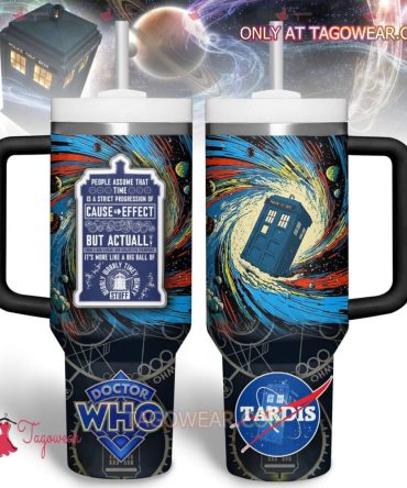 Doctor Who Tardis Tv Series Custom Stanley Quencher 40Oz Stainless Steel