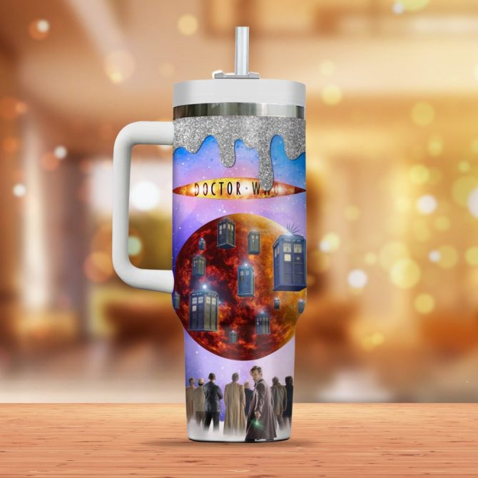 Doctor Who Tv Series Custom Stanley Quencher 40Oz Stainless Steel - Image 2